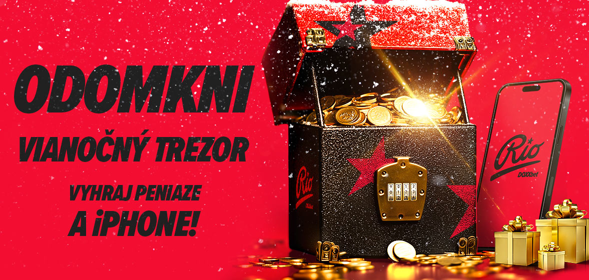 RIO DOXXbet - Otvor vianočný trezor a vyhraj peniaze a iPhone 16